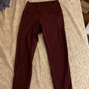 Ethos All Day leggings plum color, size M short.